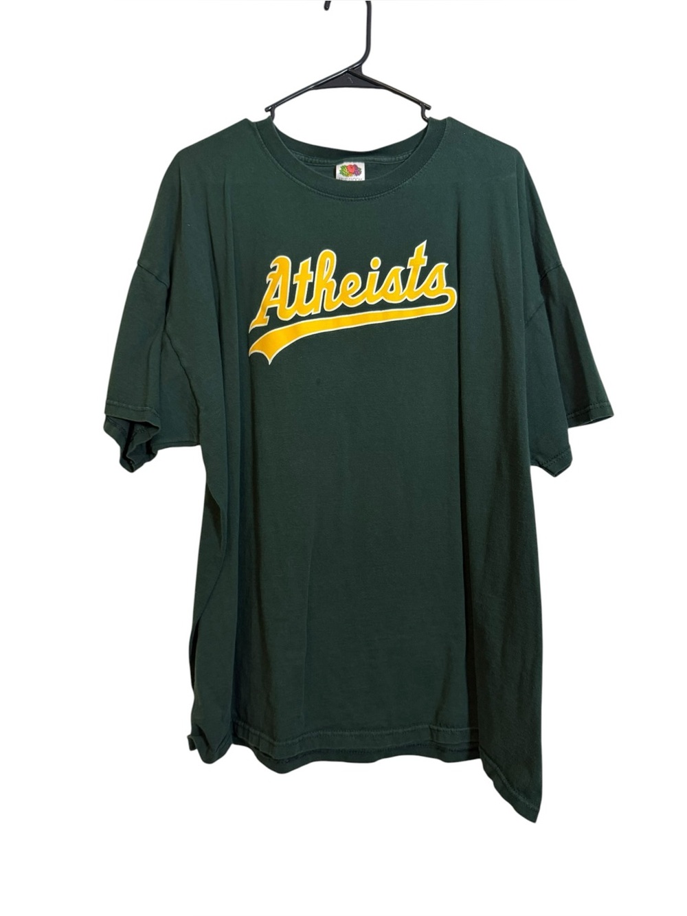 Fruit of the Loom "Atheists" Oakland A’s Pun Tee sz 3XL